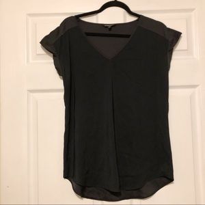 Express Short Sleeves Top Black Medium